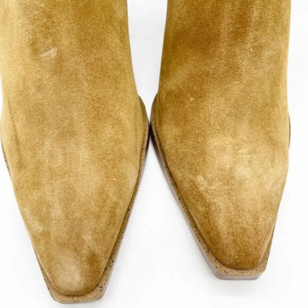 Steve Madden Women's Sparrow Ankle Bootie Brown Suede Side Zip Size‎ 11M